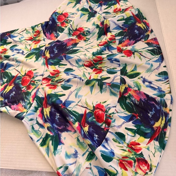 Fashion Nova Vibrant One-Shoulder Dress - Red, Blue, Green - Picture 9 of 13